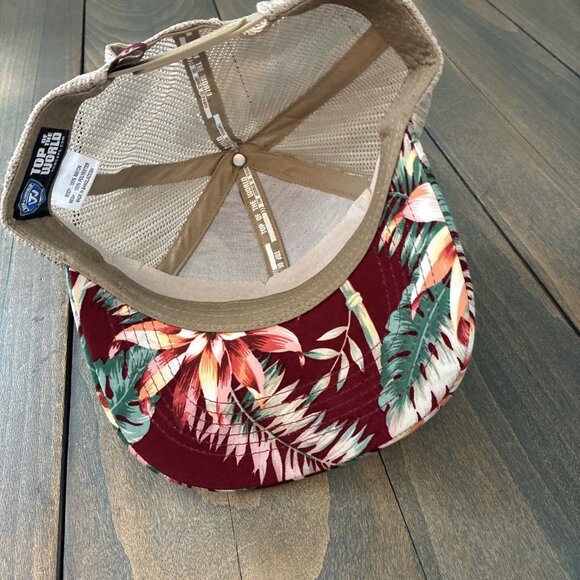 Florida State University Seminoles Floral Print Mesh Back Snapback Cap (C9) - Picture 8 of 9